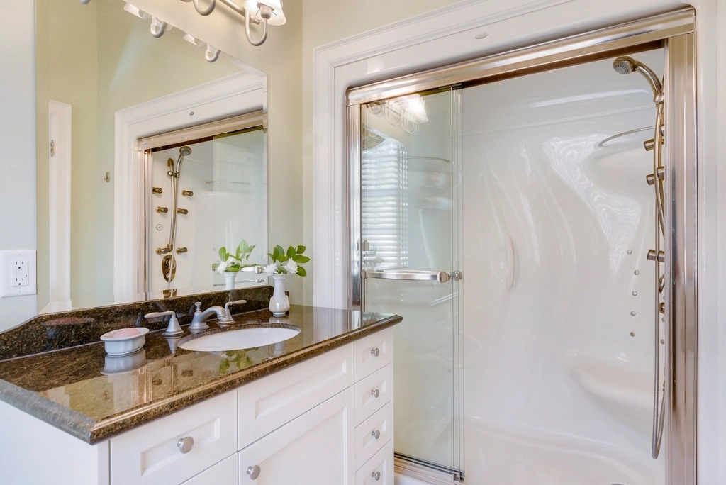 Glass Shower Vanity